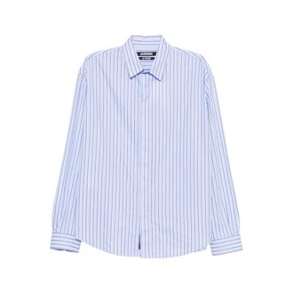 Jacquemus Heren, Overhemden, Blauw, Maat: M Katoen