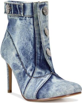 Azalea Wang Moriah Bootie in Denim at Nordstrom, Size 7.5