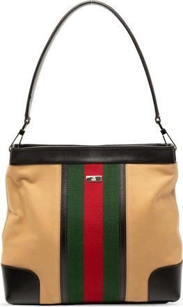 Gucci Pre-owned Gucci Canvas Web Shoulder Bag QJ0HH6OWE738CLJ2