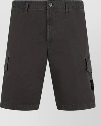 Stone Island cotton cargo bermuda shorts