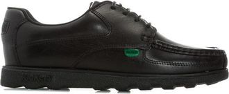 Kickers Boys Boys Junior Fragma Lace Shoe in Black Leather - Size UK 3 Infant