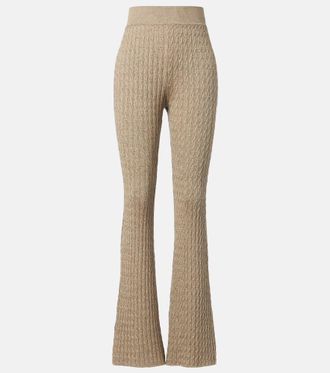 Loro Piana Bihar cashmere-blend flared pants