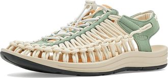 Keen Uneek Womens Toe Open Shoes Lily Pad/Peach Fuzz : 8.5 B - Medium, Textile