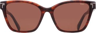 Tumi Brown Butterfly Ladies Sunglasses STU512 0BRO 56