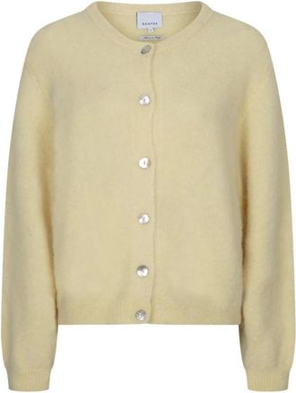 Dante6 Toronto korte cardigan - Dames - Truien - Beige - Maat: S Wol