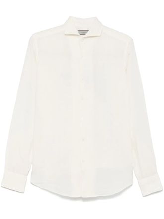 Canali linen shirt - White