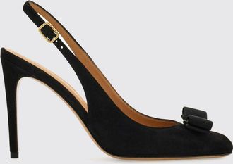 Ferragamo Slingback Vara in pelle scamosciata con fiocco e tacco alto