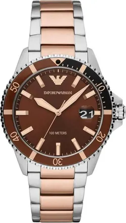 Emporio Armani Accessoires, Heren, Grijs, ONE Size, Ar 11340 Horloge