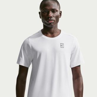 Nike Mens Court Advantage Dri-FIT Tennis Top in White | FZ6910-100