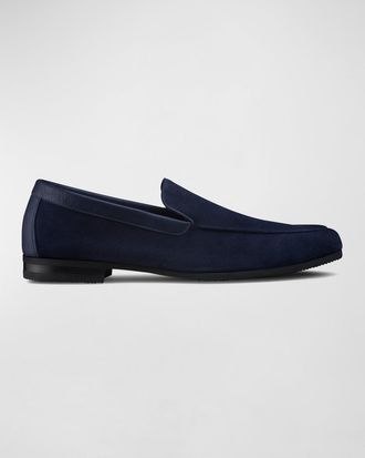 John Lobb Mens Tyne Suede Loafers