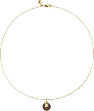 Monica Vinader Collana in oro vermeil 18 carati con occhio di tigre