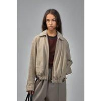 Loewe Belted Jacket in Suede Goatskin