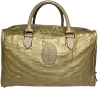 Saint Laurent Pre-owned Weekend Bags, female, Yellow, Size: ONE SIZE Pre-owned Weekend Bag