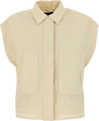 Herno Smanicato Vest - Dames - Bodywarmers - Beige - XS - Polyester - Jassen