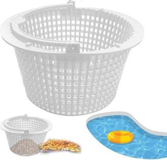 No Brand Cesta Para Piscina - Colador De Cesta Para Skimmer - Limpieza De Piscinas - Material Abs Duradero - 25 X 21,3 Cm - Acabado Mate