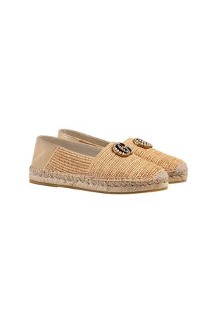 Gucci Natural Raffia Lilibeth Espadrille Sandals Size 37