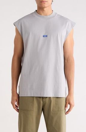 HUGO BOSS Sleeveless Logo Tee in Open Grey at Nordstrom Rack, Size Xx-Large
