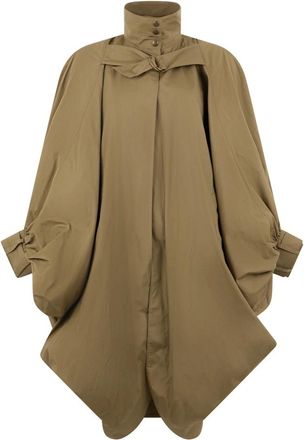 Chlo&eacute; Oversized Cape Coat - Dames - Parka Jassen - Beige - Xs/S - Katoen - Jassen