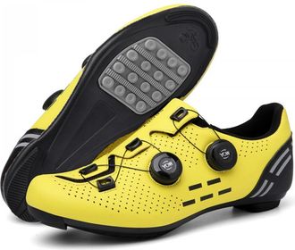 Generic Cycling Shoes for Mens Womens- Lightweight Indoor/Outdoor Bike Shoes with Rubber Sole, Anti-Slip and Breathable Mountain Bike Sneakers with Rotating L