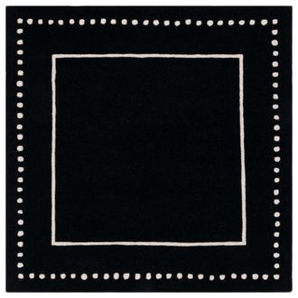 Safavieh Alfombra lana negro/marfil 152 x 152 cm