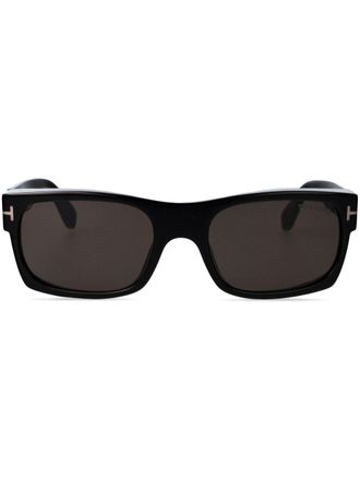 Tom Ford Eyewear rectangle-frame sunglasses - men - Acetate - One Size - Black