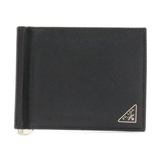 Prada Black Nero Leather Wallet (Bi-Fold) (Pre-Owned)