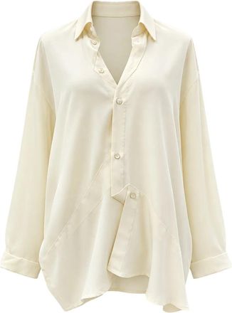 PDR Phisique Du Role Oversized Shirt - Dames - Overhemden - Beige - M - Overhemden