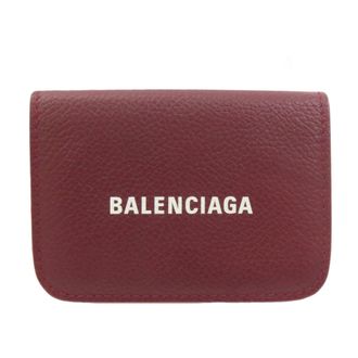 Balenciaga Red Color Leather Wallet (Bi-Fold) (Pre-Owned)