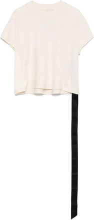 Rick Owens T-shirt crop - Toni neutri