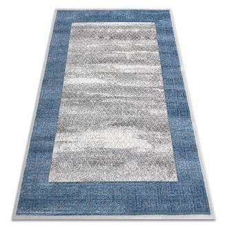 RugsX Rugsx - Alfombra Noble Moderna 1512 68 Marco, Griego Vintage - Structural Dos Niveles De Vell&oacute;n Crema / Azul Beige 120x170 Cm