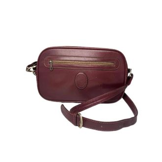 Cartier Pre-owned Leather Shoulder Bag - Dames - Vintage Schoudertas - Rood - ONE Size - Leer - Vintage