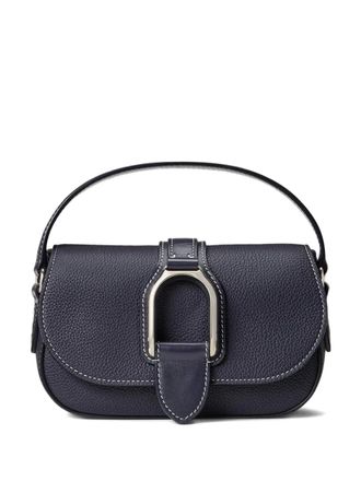 Ralph Lauren Collection Borsa mini Welington in pelle di vitello con catena - Blu
