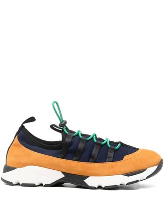 Marni pumpkin drawstring trainers - men - Calf Suede/Fabric/Fabric/Rubber - 40 - Orange