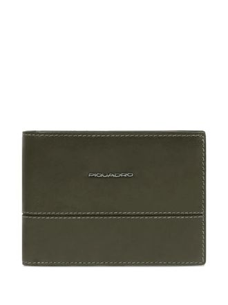 Piquadro logo-plaque wallet - Verde