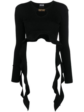 Versace Jeans Couture Top crop - Nero