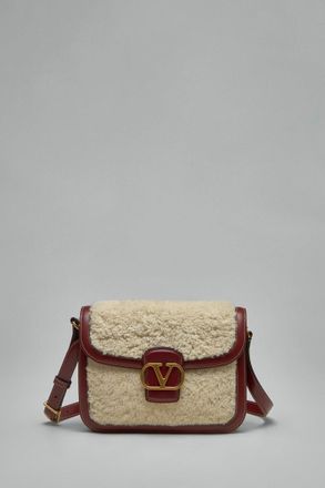 Valentino VLogo Plaque Foldover Top Shoulder Bag