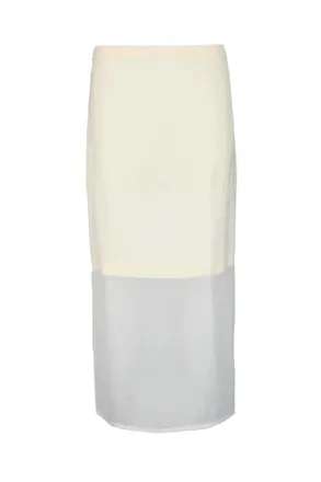 Sportmax Long Skirt Viscose - Cream