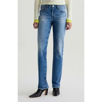 AG - Adriano Goldschmied Sandra Low Rise Slim Straight Leg Jeans in 15 Years Regal at Nordstrom, Size 27