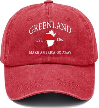 Generic Make America Go Away Hat, Greenland Hat, Make America Go Away Baseball Cap Red