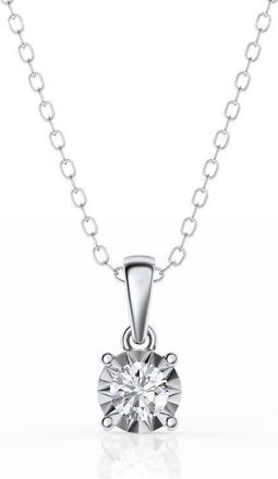 Grown Brilliance 1/4 Carat Solitaire Lab Grown Diamond Pendant Necklace for Women