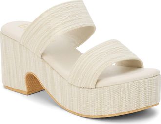 Matisse Footwear Ocean Ave Espadrille Platform Slide Sandal in Sandstone at Nordstrom, Size 10