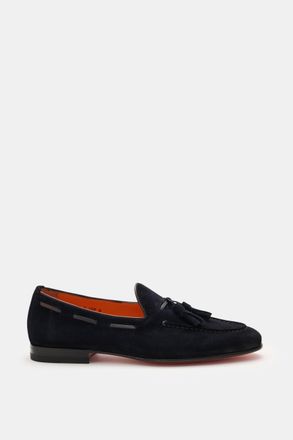 Santoni Men - Tassel Loafer Carlos navy