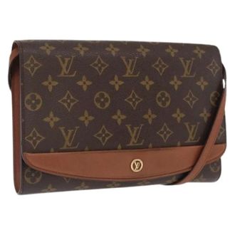 Louis Vuitton Pre-owned Cross Body Bags, female, Brown, Size: ONE SIZE Pre-owned Vintage Canvas Cross Body Bag