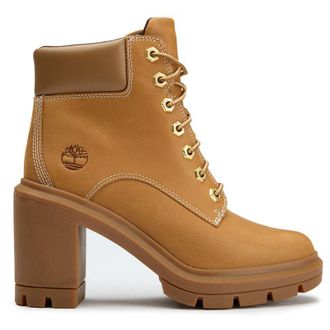 Timberland Womens Allington Heights Boots - Tan Leather - Size UK 4