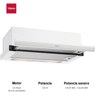 Teka Tl 6420.2 Wh - Campana Telescopica Ancho 60 Cm Blanca
