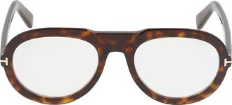 Tom Ford Blue Light Block Round Mens Eyeglasses FT5756-B 052 53