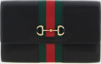 Gucci Borsa wallet Horsebit Web Gucci in pelle
