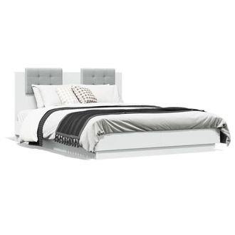 Berkfield Home Bed Frame without Mattress White 135x190 cm Double