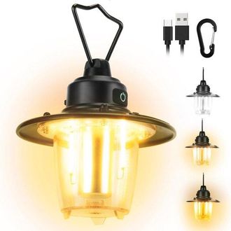 OEM Linterna De Camping Recargable De 1000 L&uacute;menes: Regulable, Resistente Al Agua, Ideal Para Acampar, Hacer Senderismo Y Situaciones De Emergencia