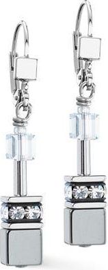 Coeur de Lion Geocube Earrings in Platinum at Nordstrom